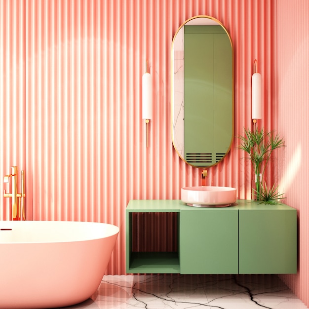 Design d'intérieur pour la salle de bain dans un style moderne