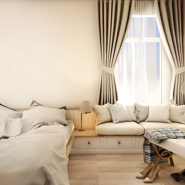 design d'intérieur pourchambre dans un style moderne