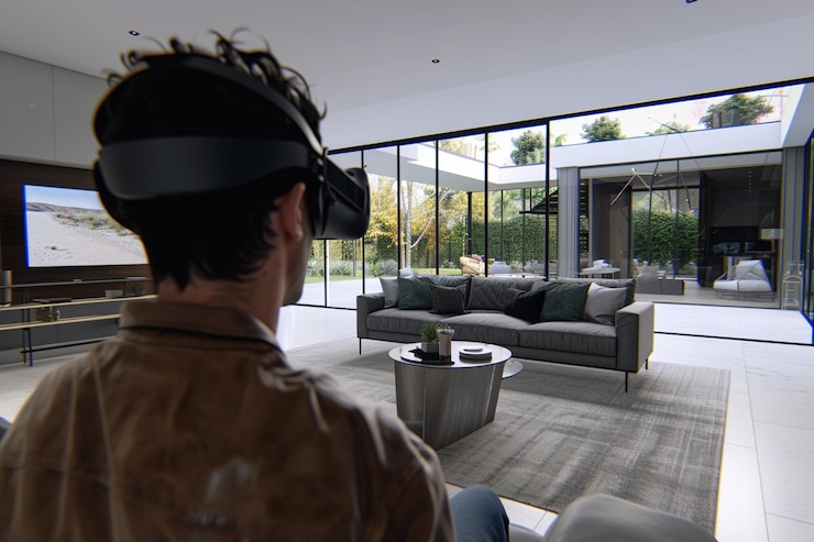 Photo design d'intérieur en réalité virtuelle