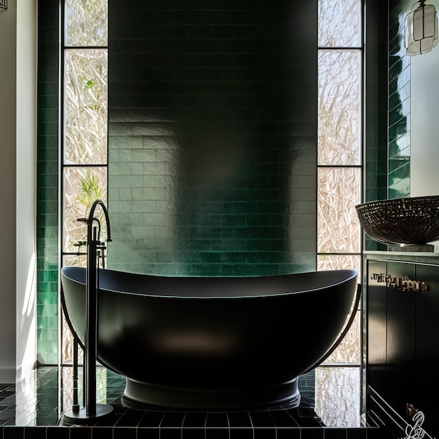 Design d'intérieur de salle de bain minimaliste et élégant Serviettes de bain et autres accessoires de salle de bain personnels