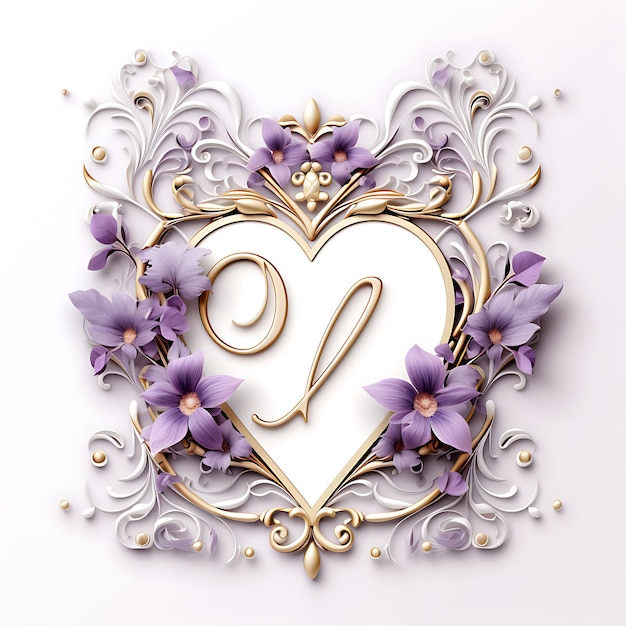 Le design de la lettre d'amour violette est constitué d'un papier tissu d'amour floral délicat et d'un cadre de t-shirt décoré de vi clipart.