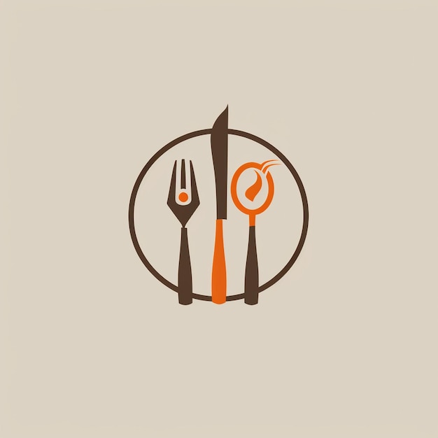 Design de logo de marque pictorielle pour un restaurant