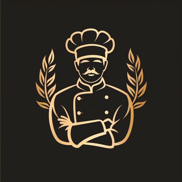 Photo design de logo de marque pictorielle pour un restaurant