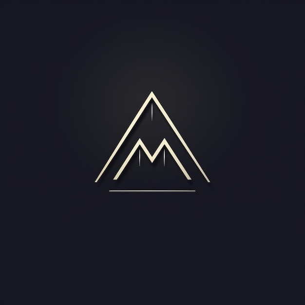 Photo design de logo minimaliste pour l'agence de marketing m mountain