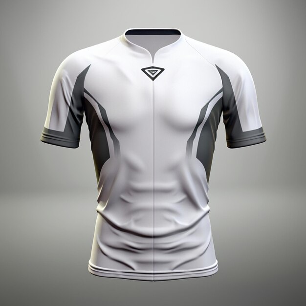 Photo design de maillot de sport à chemise blanche