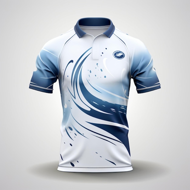 design de maillot de sport à chemise blanche