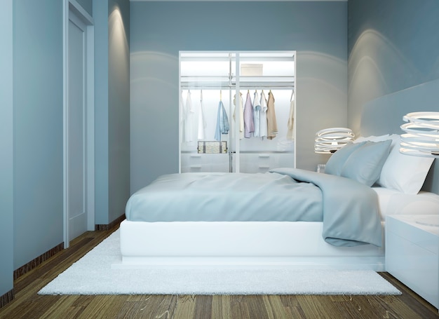 Design minimaliste de chambre contemporaine