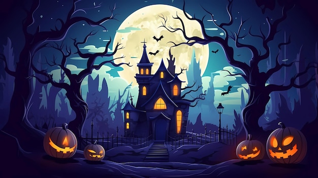 Design plat beau halloween