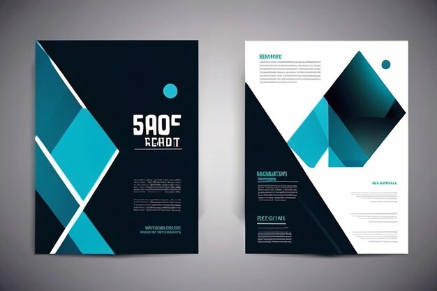 Design rapport annuel couverture modèle vectoriel brochures magazines flyers de taille a4 présentations dépliant