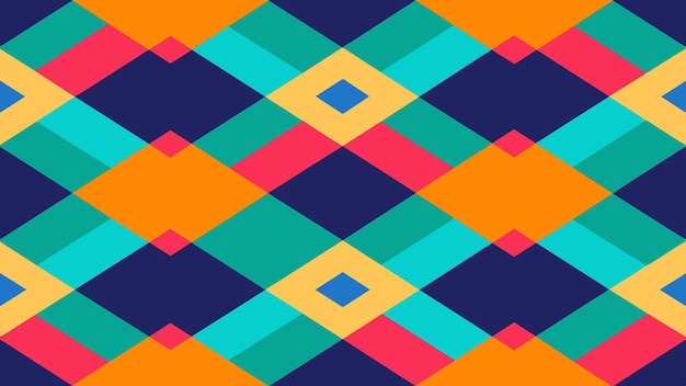 Design skeuomorphe art numérique coloré avec des couleurs vives formes géométriques et patt abstrait