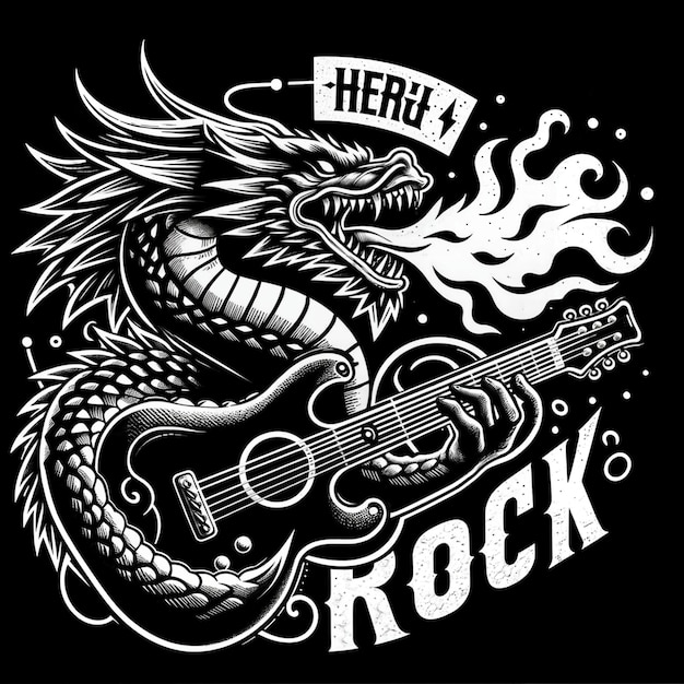 Design de T-shirt de rock en HD gratuitement