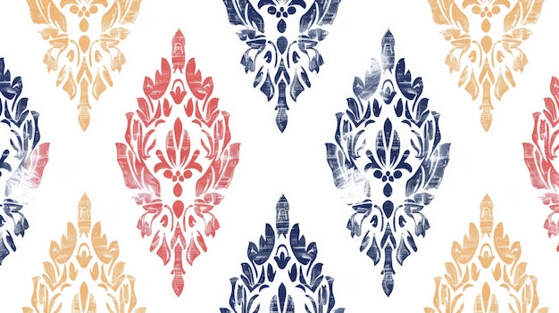 Design textile décoratif avec motif d'ikat noir et blanc Illustration moderne dans le style ethnique