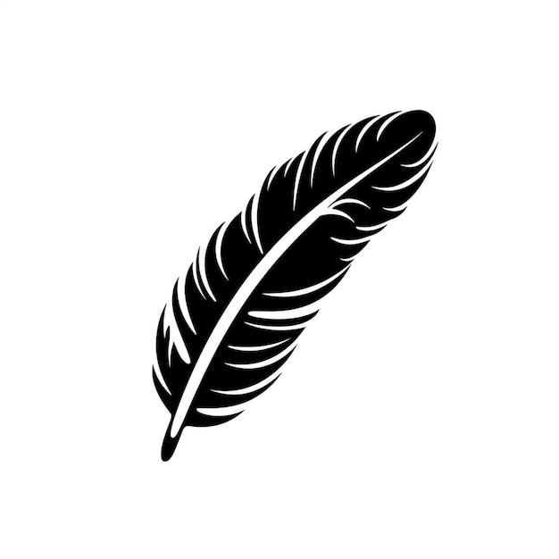 Désignation des plumes Illustration graphique artistique créative élégante élégante