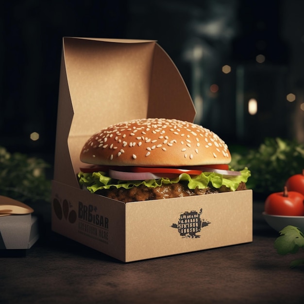 Designer une boîte à hamburgers élégante et élégante