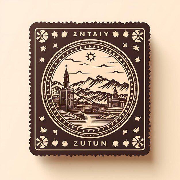 Photo des designs de timbres élégants embarquent pour un voyage vers des villes de beauté à travers le monde
