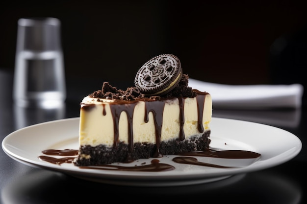 Le dessert au gâteau au fromage et au chocolat Générez Ai