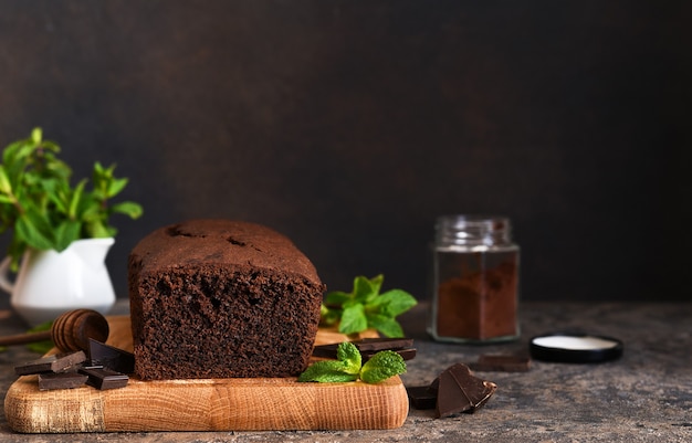 Dessert brownie à la menthe