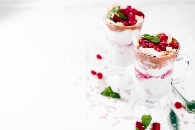 dessert dans un verre