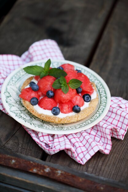 Dessert d'été à la crème