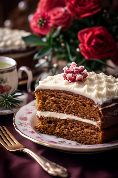 Le dessert fabuleux de l'hiver Un décor élégant