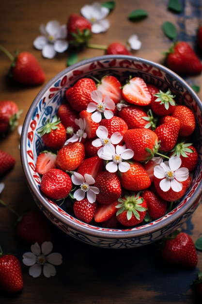 Dessert fermier aux fraises