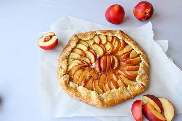 Dessert galeta-d'été à la nectarine