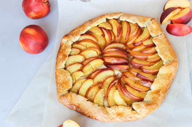 Dessert galeta-d'été à la nectarine