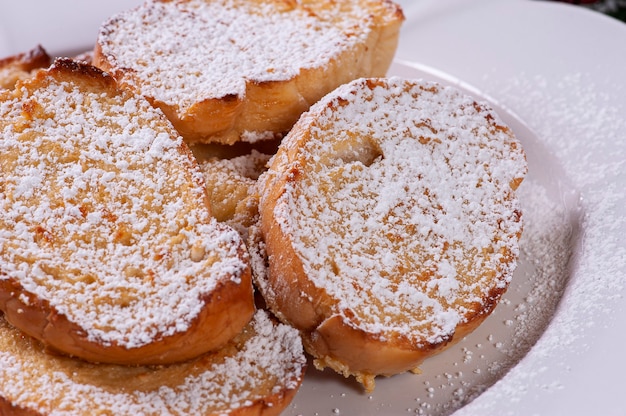 Dessert de Noël typique appelé Rabanadas