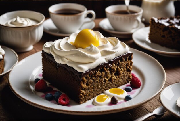 Photo un dessert traditionnel finlandais de pâques fait de farine de seigle cuite et servi froid avec de la crème ou du lait