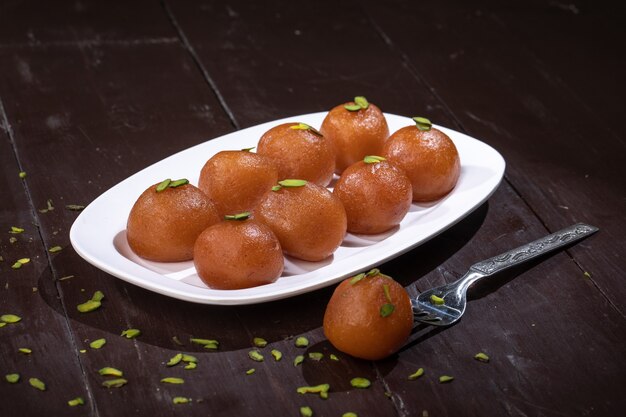 Dessert Traditionnel Indien Gulab Jamun