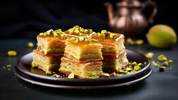 dessert turc Baklava à la pistache