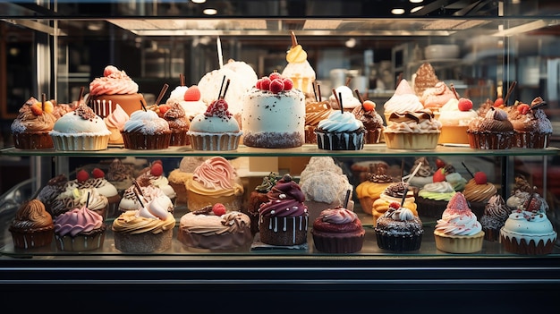 desserts dans une boîte à pain