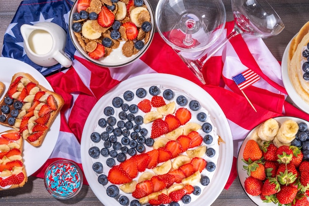 Des desserts pour le 4 juillet.