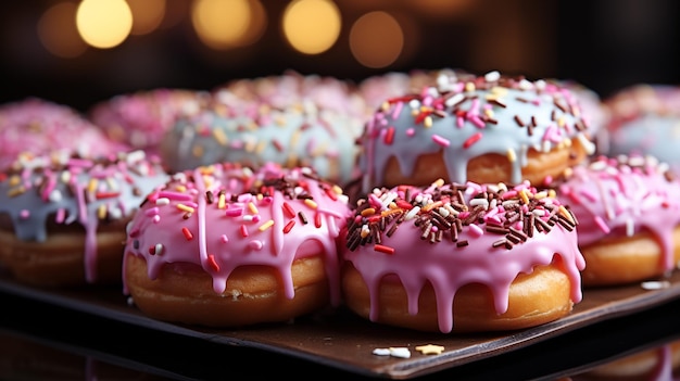 Des desserts sucrés des beignets génératifs Ai