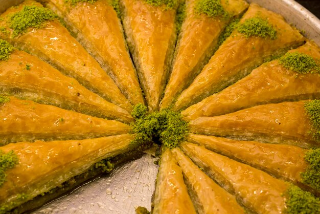Desserts turcs traditionnels divers; Délicieux dessert Baklava