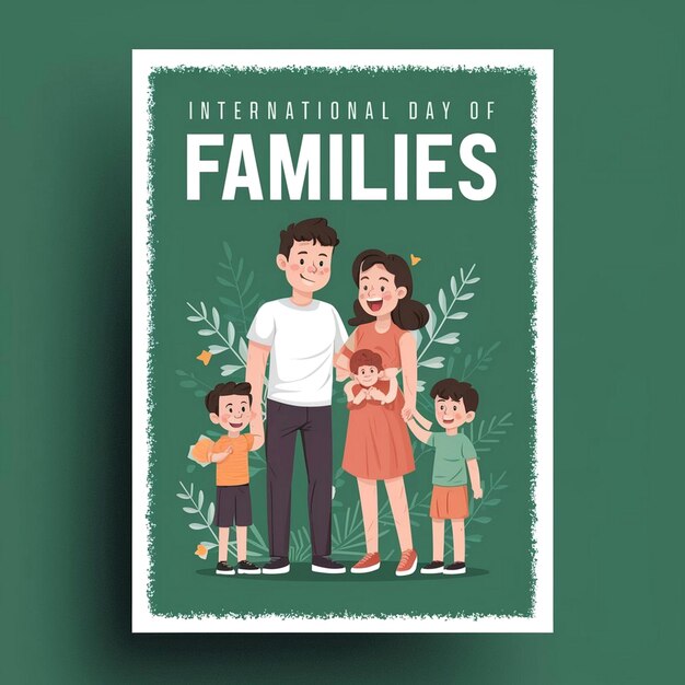 Dessin d'affiche pour la Journée internationale de la famille