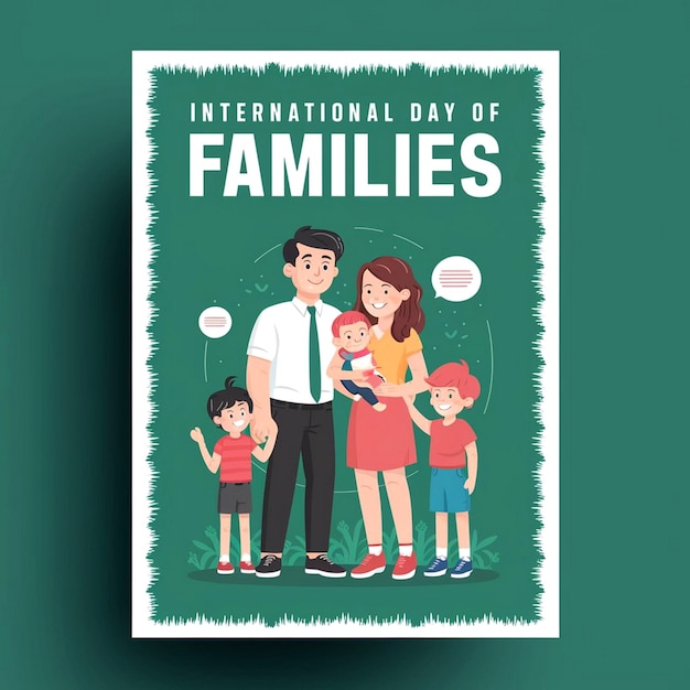 Dessin d'affiche pour la Journée internationale de la famille