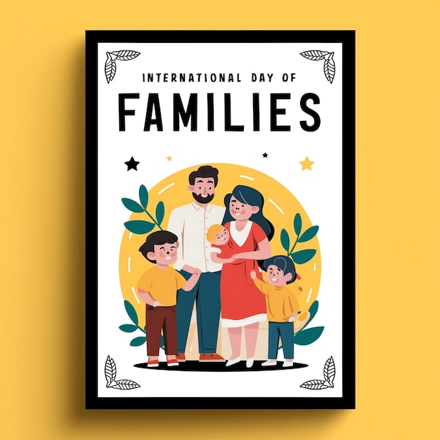 Dessin d'affiche pour la Journée internationale de la famille