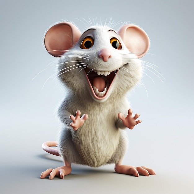 dessin animé 3D de rat