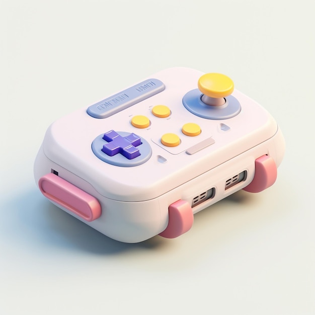 dessin animé, console jeu, 3d