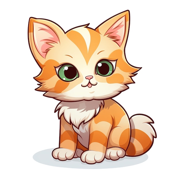 dessin animé mignon chaton