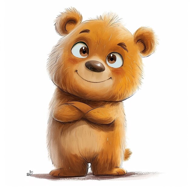 Photo le dessin animé de l'ours fendy