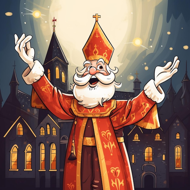 dessin animé Saint Nicolas