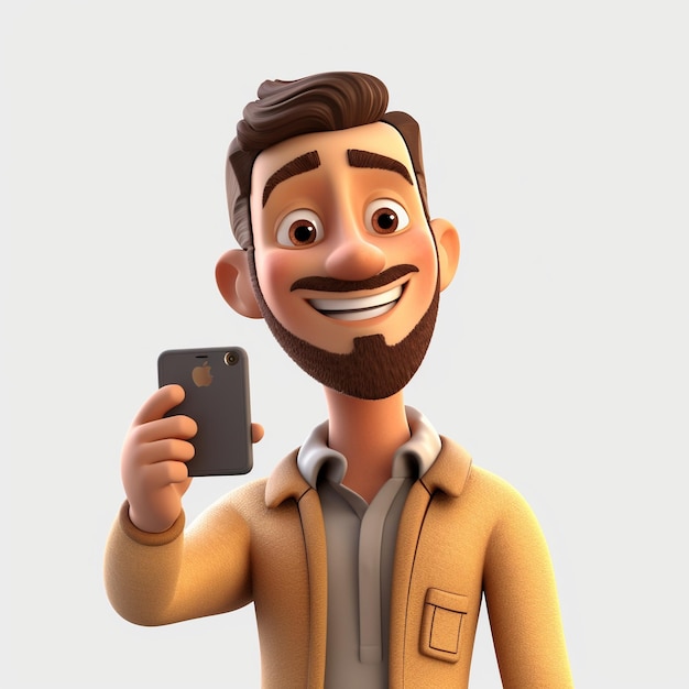 Dessin animé Shuman selfie 3D
