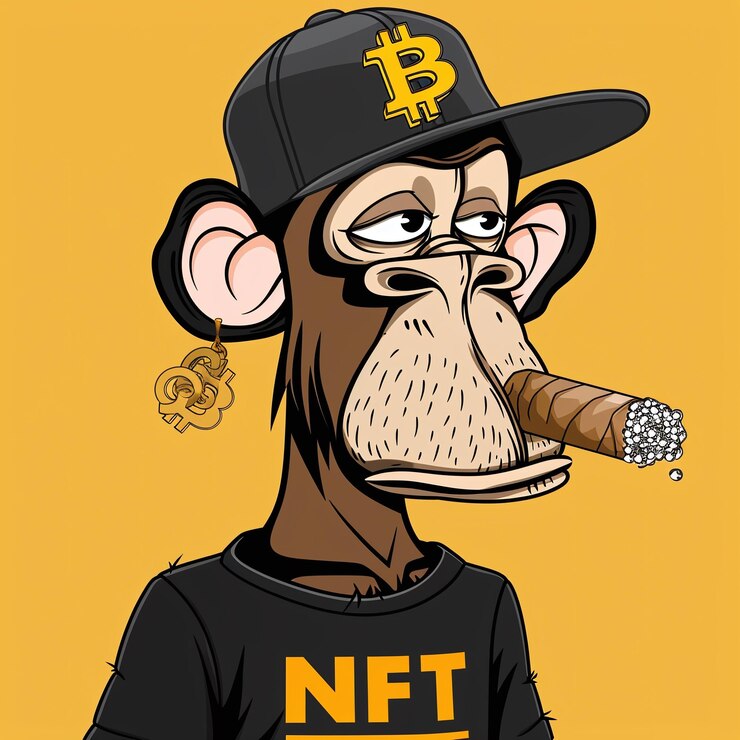 Photo un dessin animé d'un singe portant un chapeau et un t-shirt avec la lettre b dessus