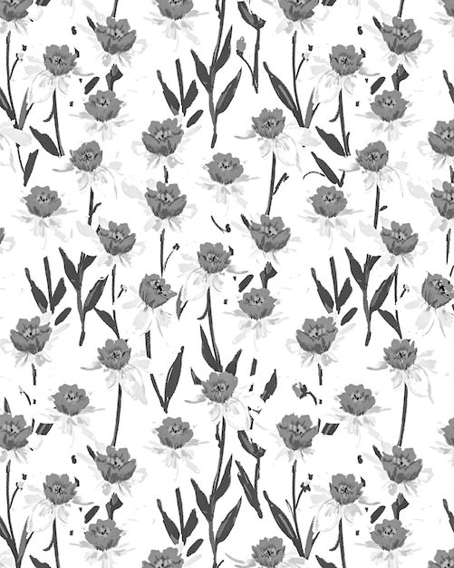 dessin d'arrière-plan de griffon floral sans couture illustration du modèle de conception