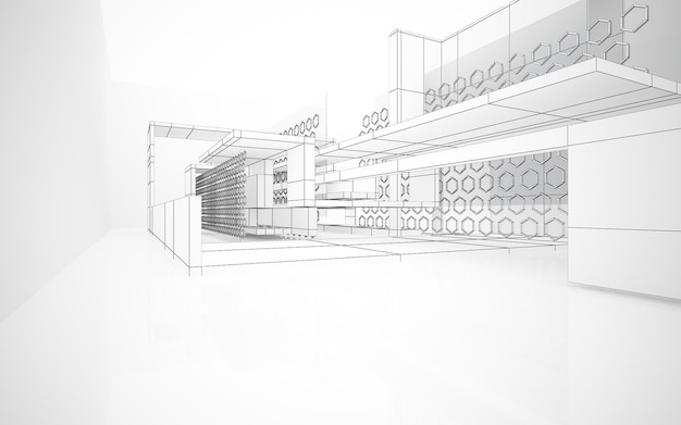 Un dessin d'un bâtiment avec un haut-parleur qui dit "100" dessus