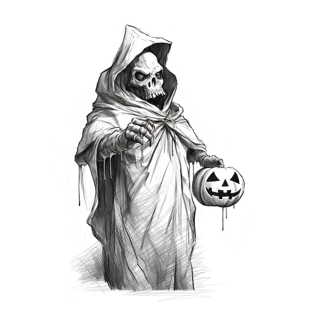 Un dessin effrayant d'Halloween