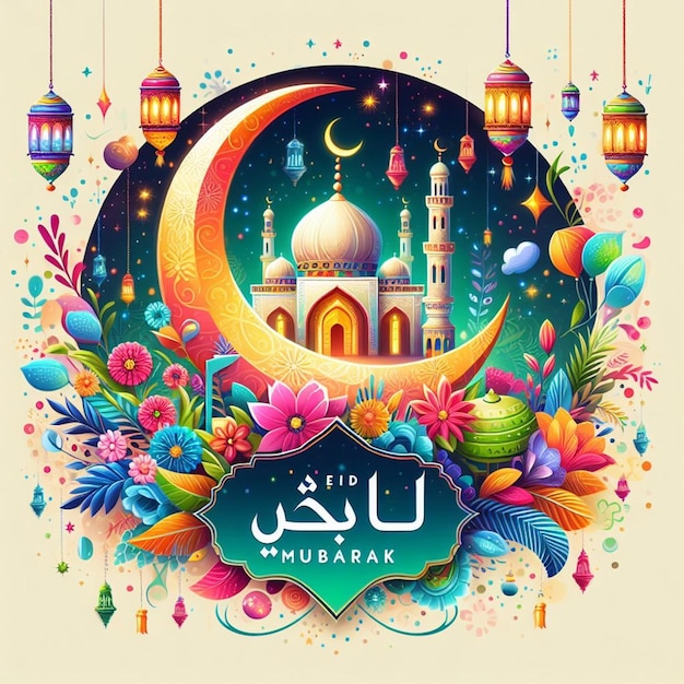 Ce dessin est fait pour les occasions islamiques comme Eid ul Fitr et Eid ul Adha