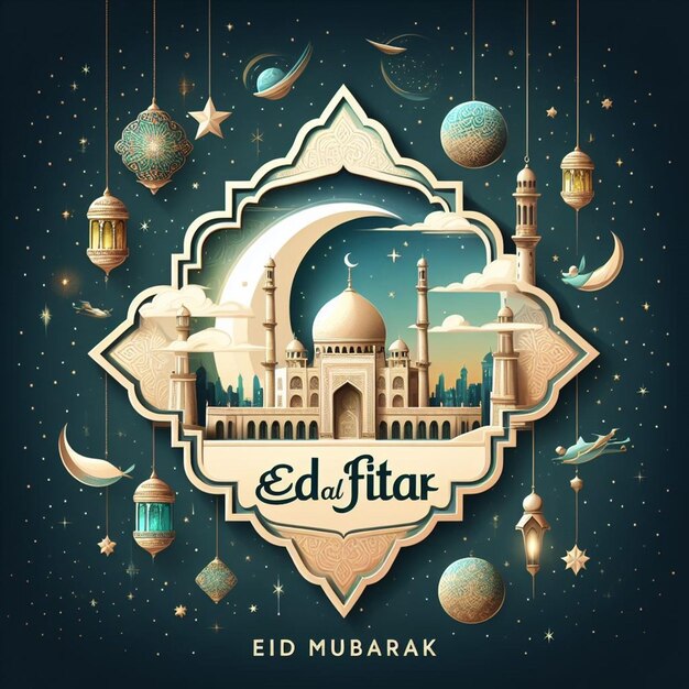 Ce dessin est principalement fait pour Eid ul Fitr et Eid ul Adha